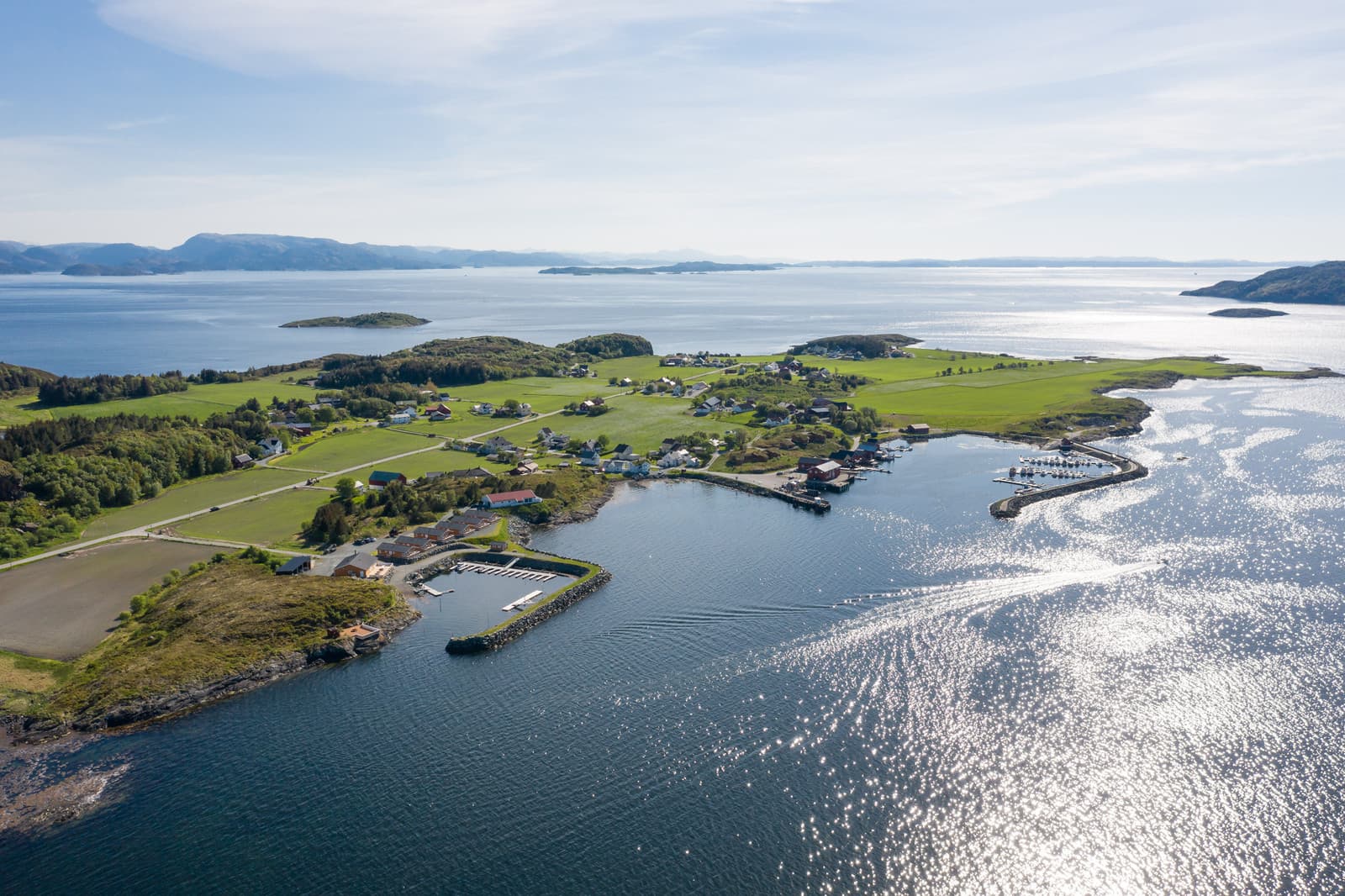 Flyfoto av Garten og skjærgården